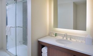 Hilton Boston Dedham Conversion From Tub to Custom Built Shower